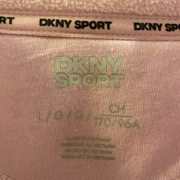 DKNY Sport Blush Pink Fleece Jacket - Picture 2 of 2